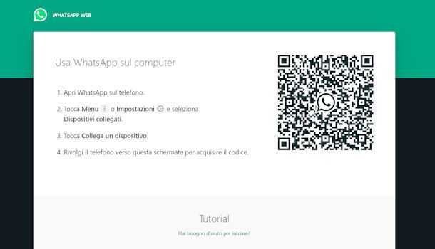 Come attivare WhatsApp Web