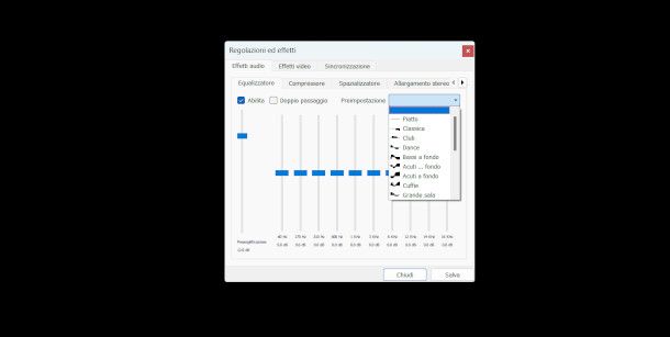 Equalizzatore VLC