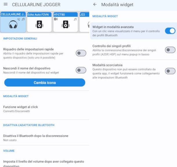 schermate Bluetooth Audio Device Widget