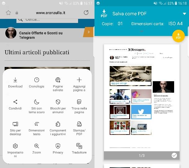 Trasformare PDF su Android