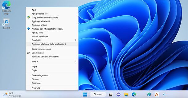 Come aggiungere una cartella alla barra delle applicazioni Windows 11