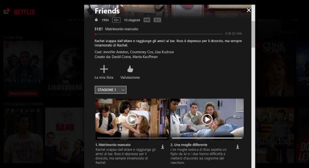 download serie TV da app Netflix per Windows
