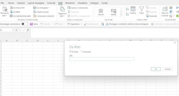 Collegamento Excel con file XLS su Google Drive