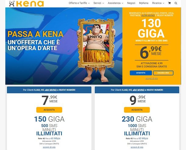 Kena Mobile offerte