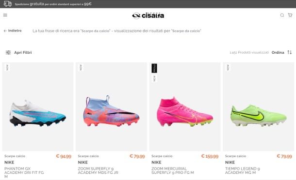 Scarpe da calcio