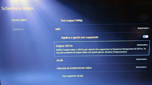 Come impostare 120 fps su PS5 e PS5 Pro