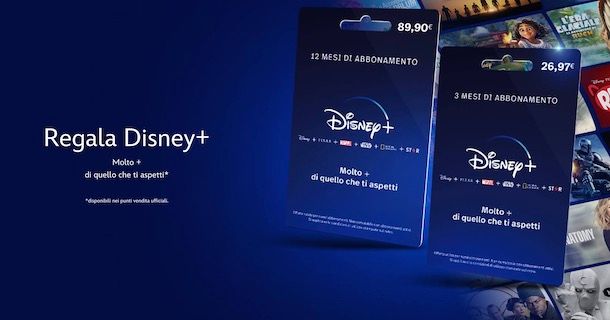Carta regalo Disney+