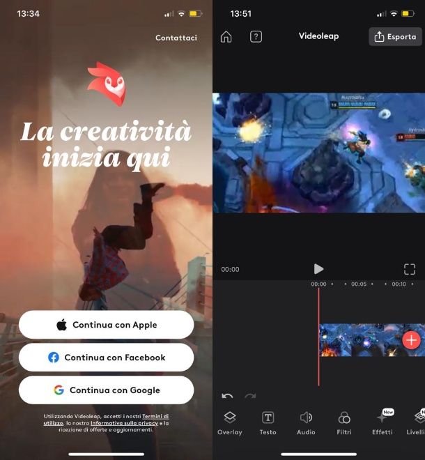 Videoleap app