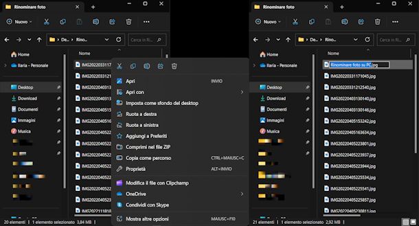 Come rinominare le foto su PC e Mac