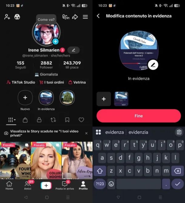 Come non scrivere niente nelle storie in evidenza di TikTok