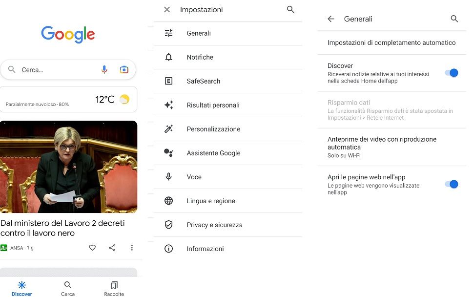 App Google per Android