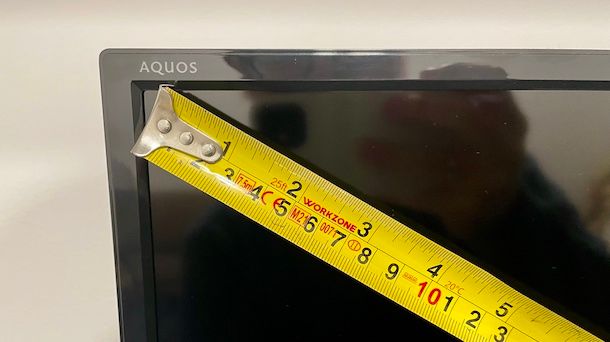 Come misurare pollici TV
