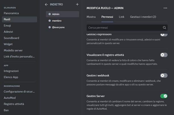 Come aggiungere bot su Discord da PC