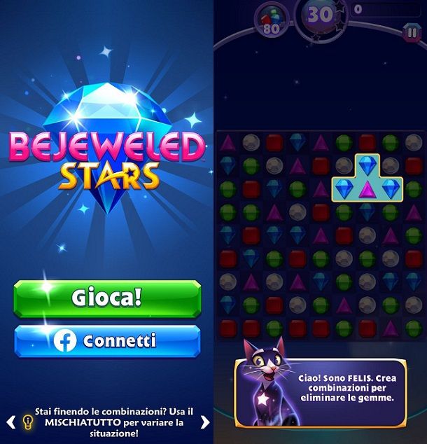Bejeweled Stars Migliori giochi Match 3