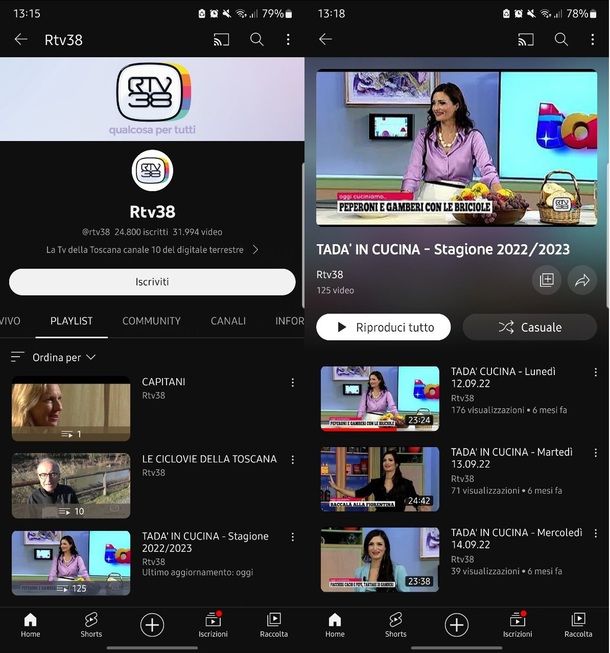 RTV38 YouTube Android