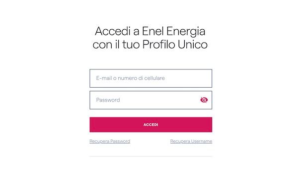 Accedere a Enel Energia