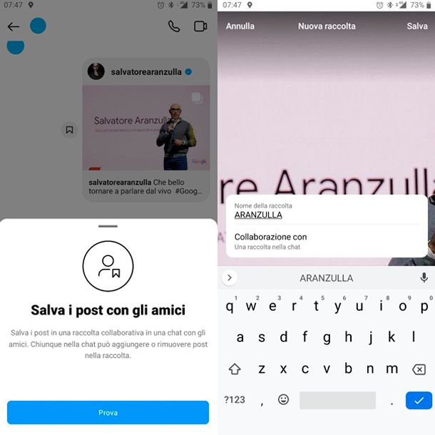 Come funzionano le raccolte su Instagram