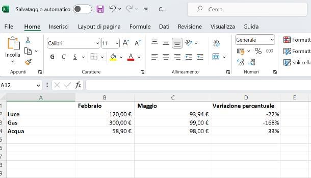 Come trovare la differenza percentuale tra due numeri