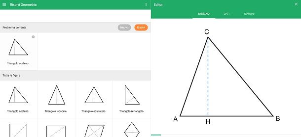 Risolvi geometria