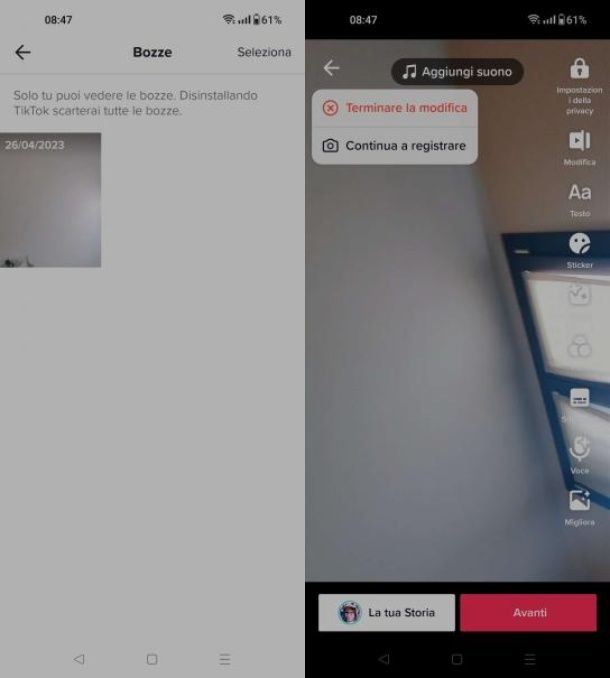 Come si fa a recuperare le bozze di TikTok