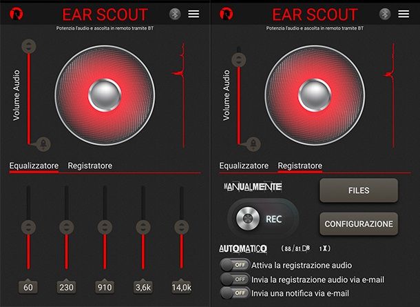 Ear Scout Microfono a cuffia Android