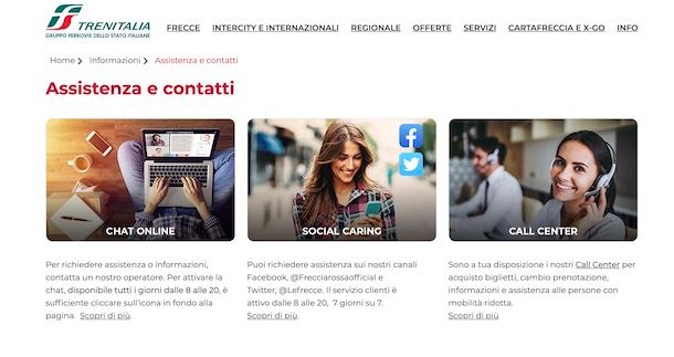 Contattare Trenitalia