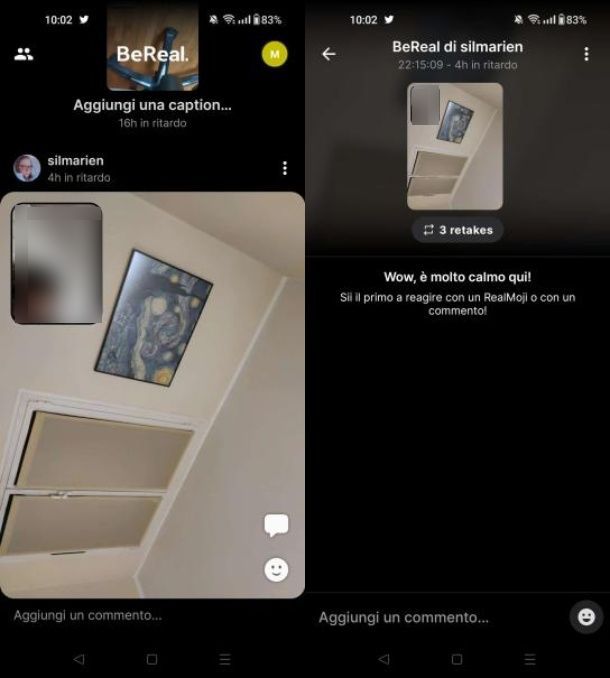Come vedere i retake degli altri su BeReal