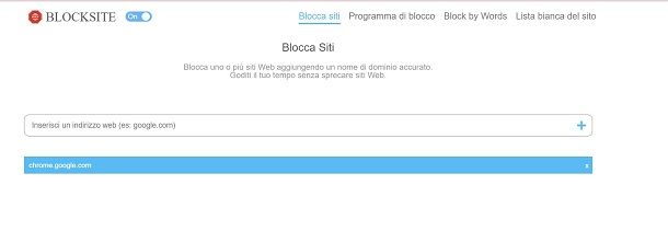 blocca siti google