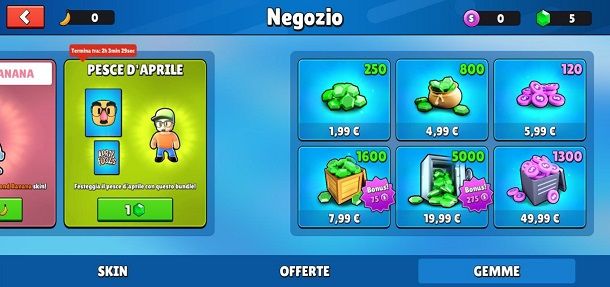 Come si shoppa su Stumble Guys Gemme Gettoni Stumble