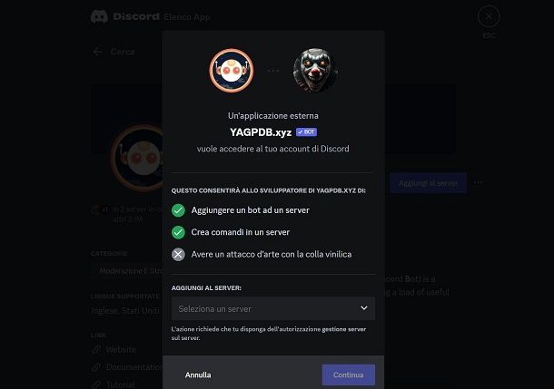 Come aggiungere bot su Discord da PC