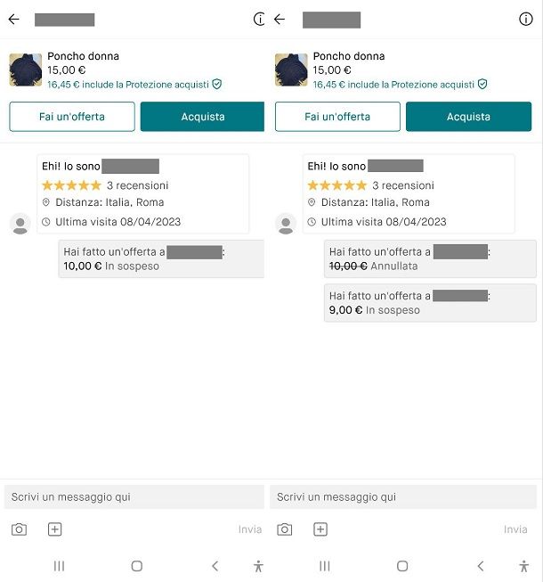 Come annullare un'offerta su Vinted