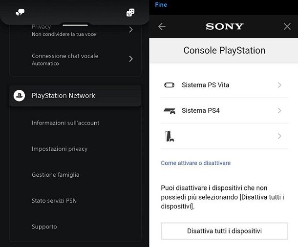 Come disattivare PlayStation 5 da PlayStation App Smartphone