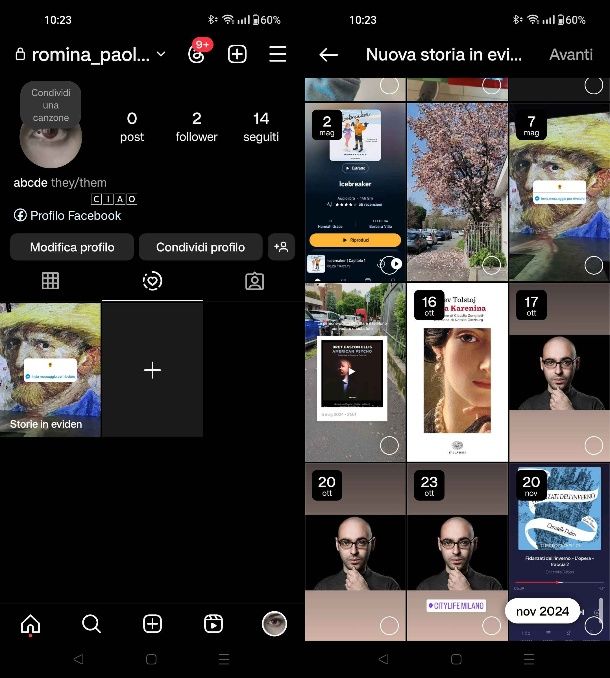 Come funzionano le Storie in evidenza su Instagram