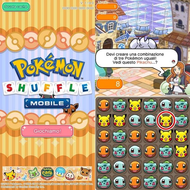 Pokémon Shuffle Mobile Migliori giochi Match 3