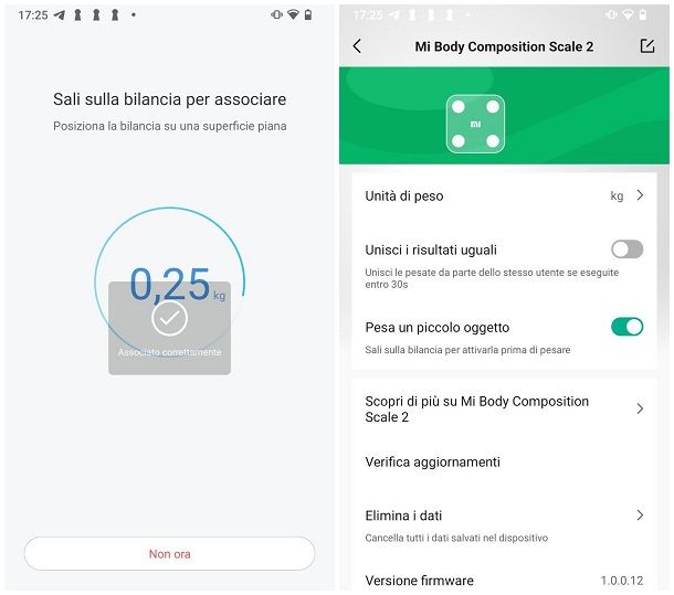 App per bilancia Xiaomi