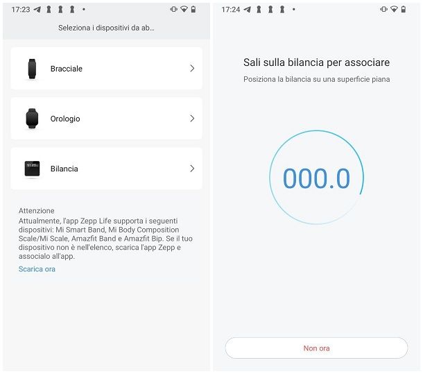 App per bilancia Xiaomi ufficiale: Zepp Life