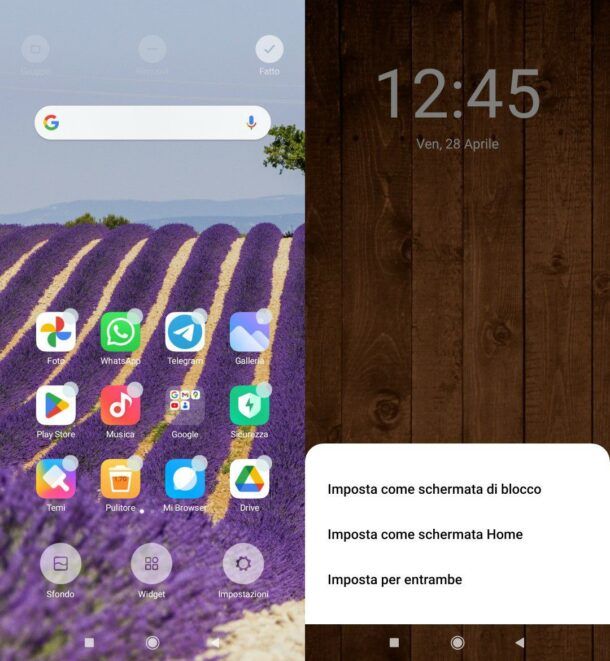 Come impostare sfondo su Xiaomi