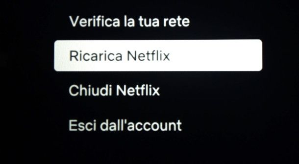 funzione Ricarica Netflix