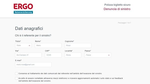 Come annullare biglietto TicketOne con assicurazione ERGO