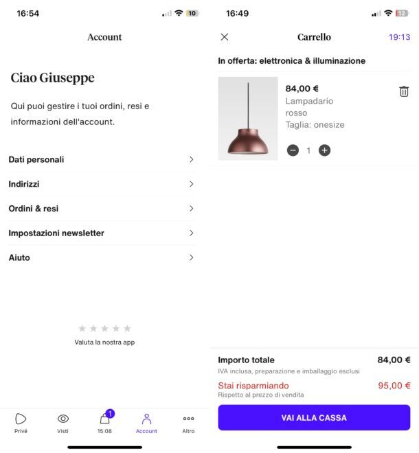 App Zalando Privé