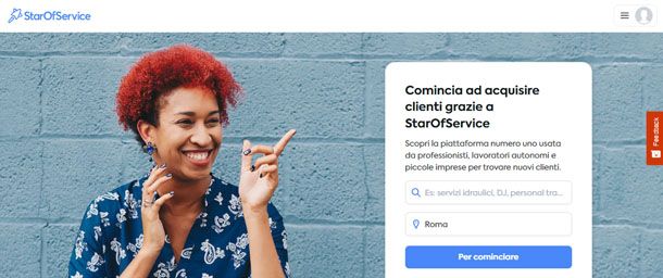 StarOfService per trovare clienti online