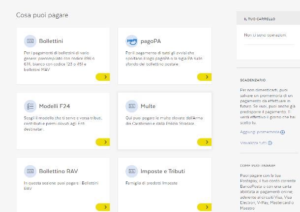 Come pagare una multa online Poste Italiane