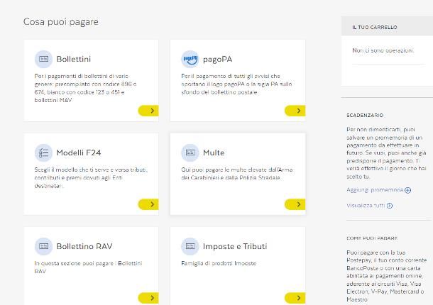 Come pagare una multa online Poste Italiane