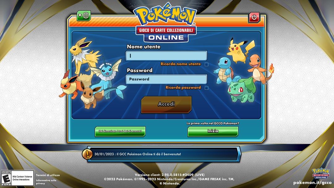 Il gioco di carte Pokémon online da computer