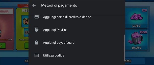 Metodi di pagamento Google Play Android Stumble Guys