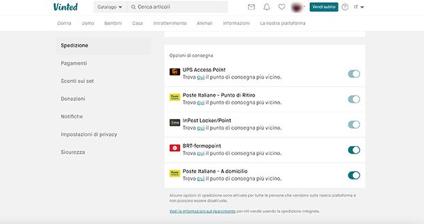 Come spedire su Vinted