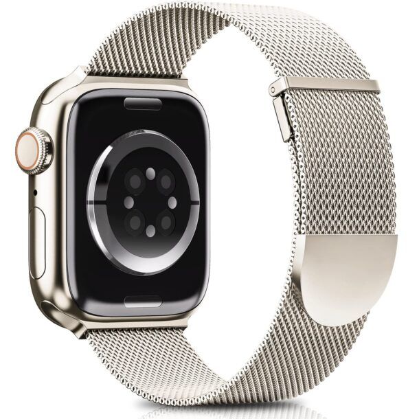 Bracelet Apple Watch Series 9/8/SE (2022)/7/SE/6/5/4/3/2/1 en Acier  Inoxydable - 41mm/40mm/38mm