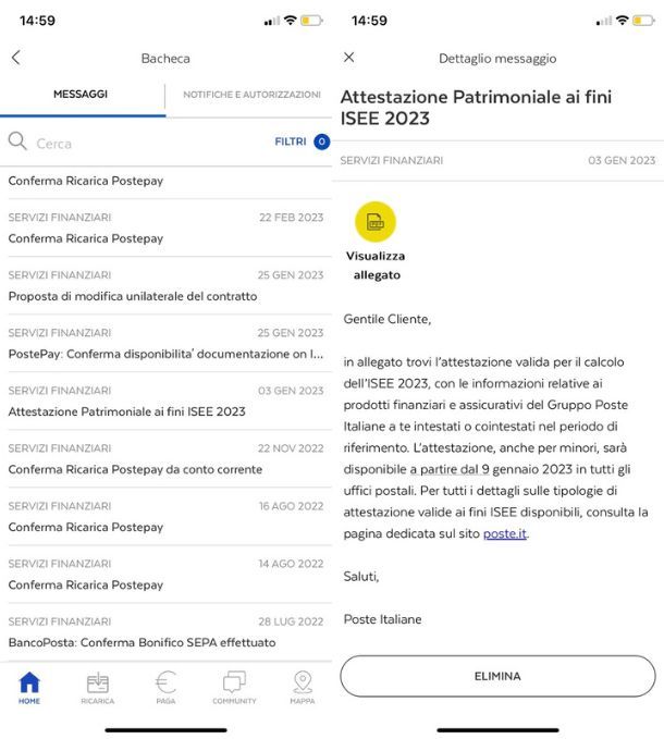 Scaricare ISEE poste dalle app mobili