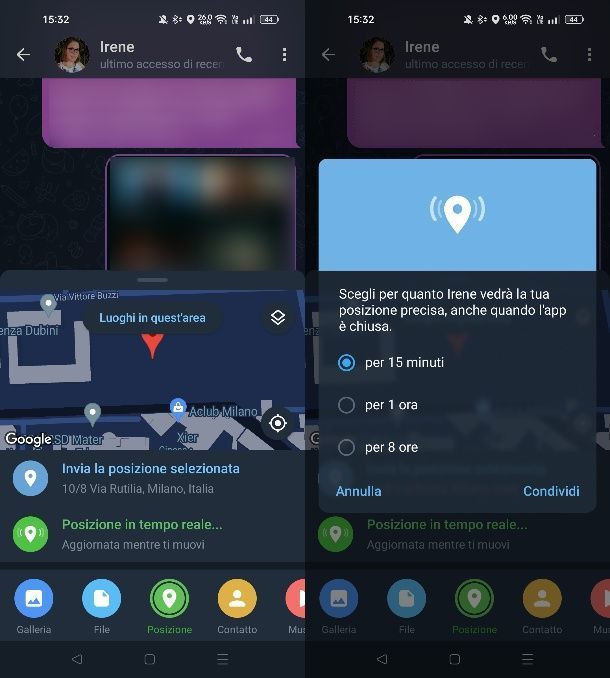 Come mandare la mia posizione su Telegram