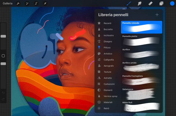 Libreria pennelli Procreate